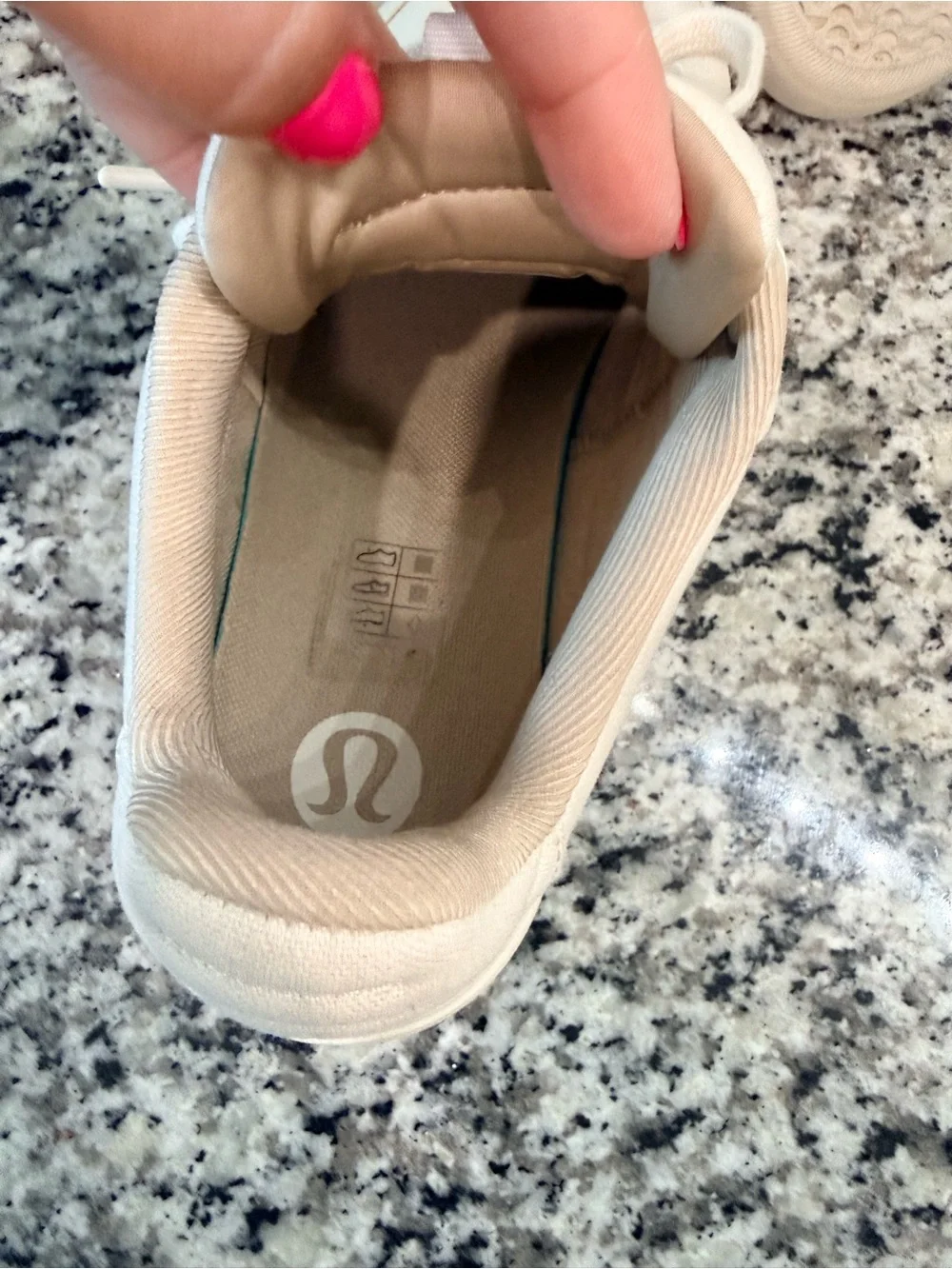 lululemon athletica Cream Canvas Low-Top Sneakers size 8 - Picture 10 of 14